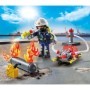 Pompier Playmobil cu pompa de apa
